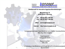 Tablet Screenshot of konzept-dn.de